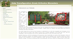 Desktop Screenshot of holytransfigurationmonastery.org